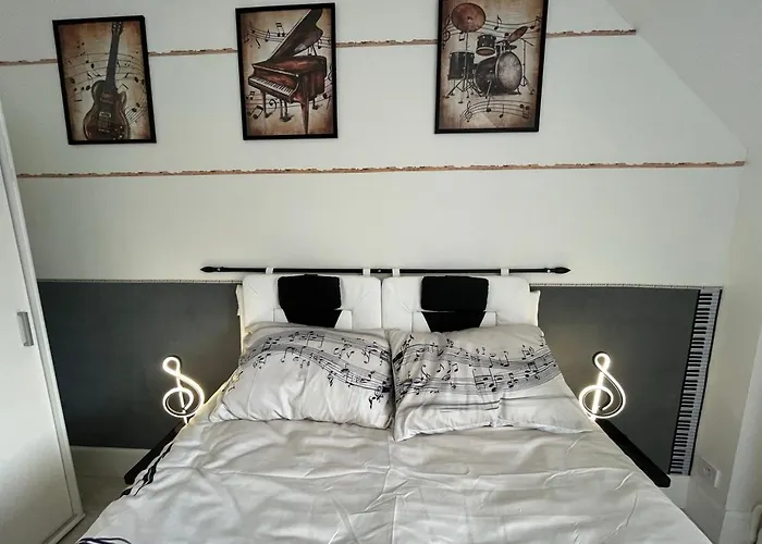 Les Roitelets Musique - Bel T2 - Thème Musique - Entièrement Neuf - Classé 3 étoiles - Proche Centre-ville&thermes - Confort - Ménage Et Linge De Maison Inclus